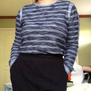 Vintage blue striped sweater